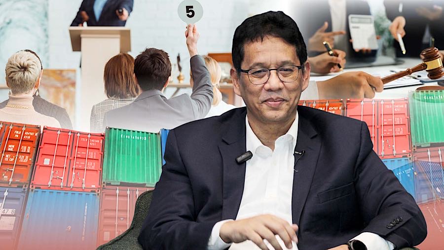 Aturan Baru Purbaya Barang Impor Mangkrak akan Dilelang Negara. (Foto diolah dari berbagai sumber)
