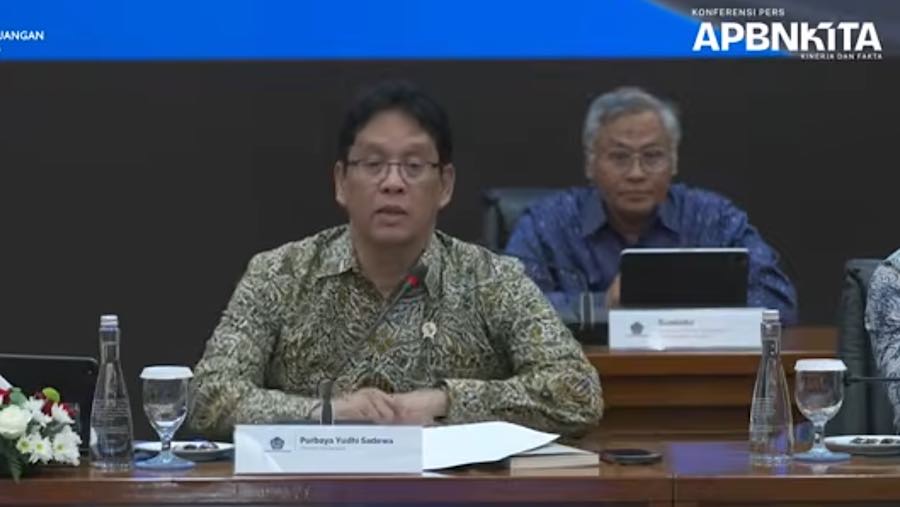 Menkeu Purbaya Yudhi Sadewa saat konfrensi pers APBN KITA, kamis (8/1/2026). (Tangkapan Layar Youtube KemenkeuRI)