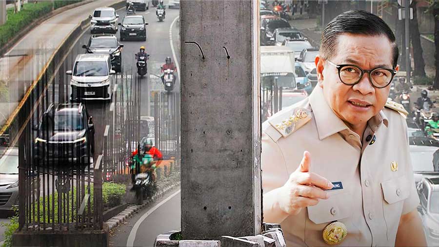 Pemprov DKI Jakarta Anggarkan Rp100 Miliar, Bongkar 98 Tiang Mangkrak Monorel. (Diolah dari Berbagai Sumber)