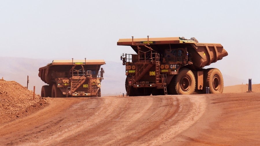 Truk autonomous milik Rio Tinto di tambang Gudai-Darri, Australia. (Fotografer: Carla Gottgens/Bloomberg)