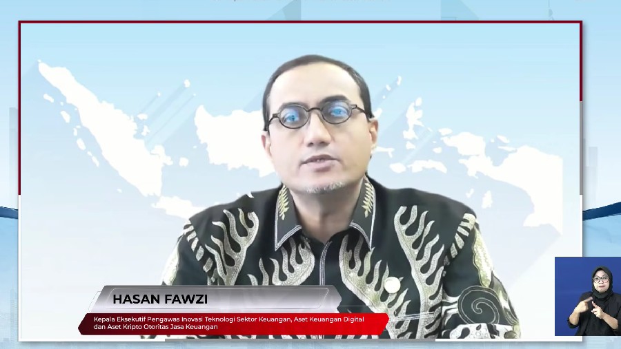 Kepala Eksekutif Pengawas Inovasi Teknologi Sektor Keuangan, Aset Keuangan Digital & Aset Kripto OJK Hasan Fawzi. Dok: Youtube OJK