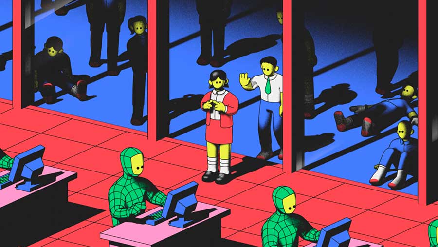 Ilustrasi merekrut karyawan di era AI (Bloomberg)