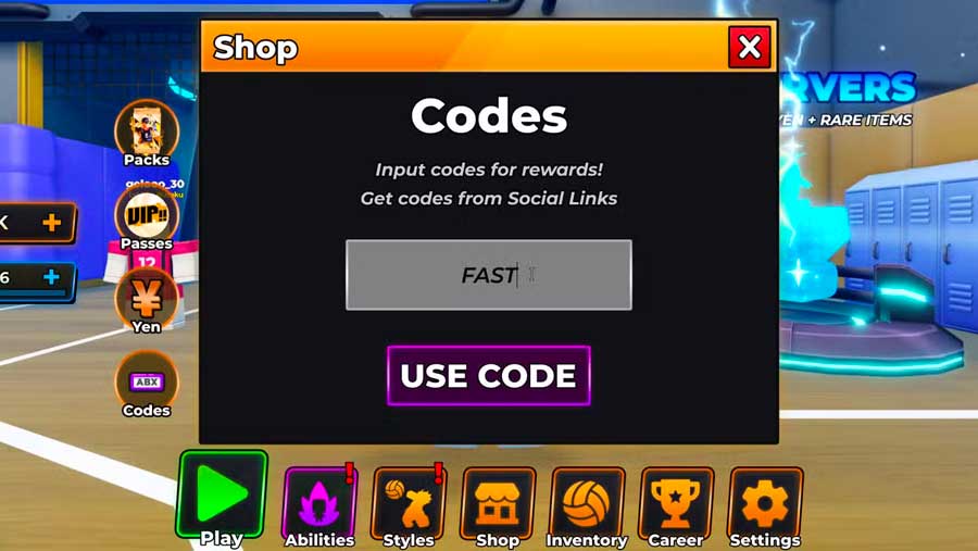 Kode Redeem Game Volleyball Legends (Dok. Ist)