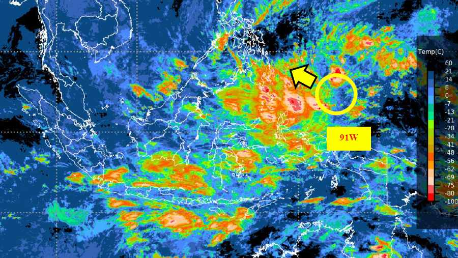 Bibit Siklon Tropis 91W. BMKG