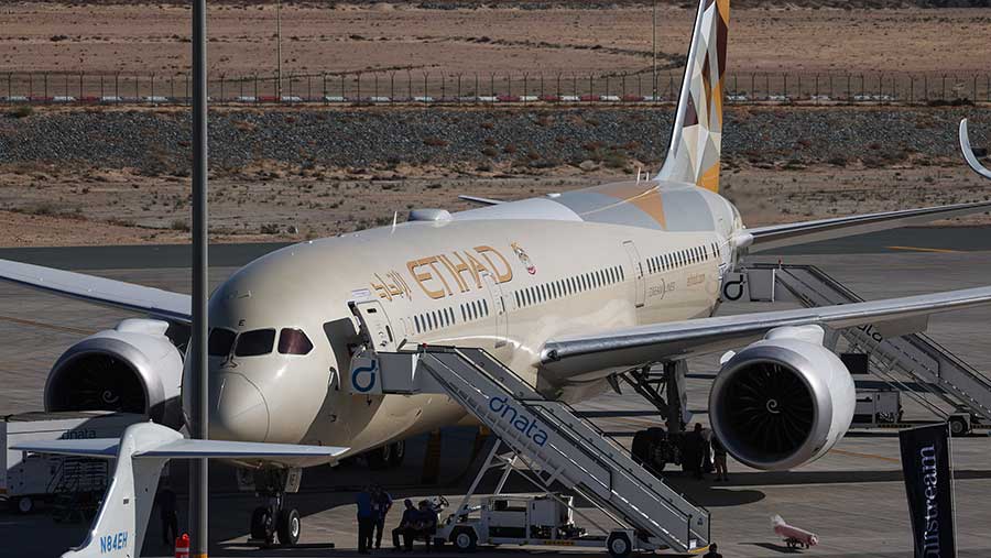 Pesawat Etihad Airways (Christopher Pike/Bloomberg)