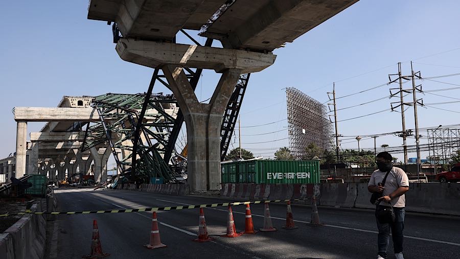 Peristiwa tersebut menyebabkan 2 orang tewas dan sedikitnya lima orang mengalami luka-luka akibat kecelakaan tersebut. (Valeria Mongelli/Bloomberg)