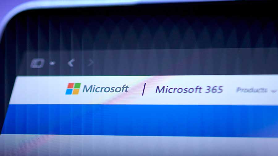 Ilustrasi Microsoft 365 down (Gabby Jones/Bloomberg)