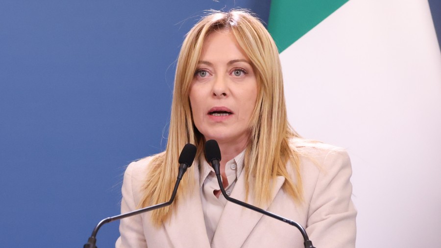Giorgia Meloni (Photographer: Alessia Pierdomenico/Bloomberg)