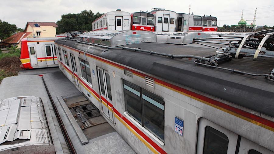 Ratusan gerbong tersebut tidak lagi memenuhi kualifikasi operasional. (Bloomberg Technoz/Andrean Kristianto)