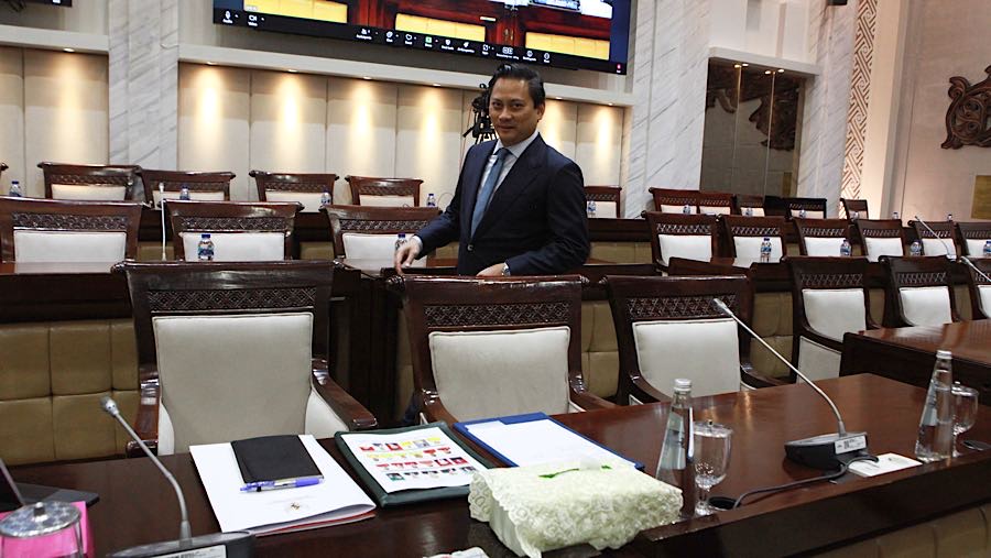 Thomas Djiwandono menjadi salah satu nama dari tiga calon Calon Deputi Gubernur Bank Indonesia (BI). (Bloomberg Technoz/Andrean)