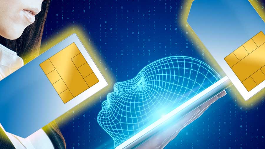 Ilustrasi kartu SIM wajib registrasi pakai biometrik (Diolah)