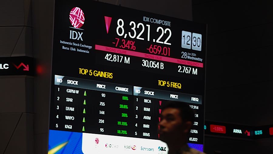 Data BEi nilai perdagangan mencapai Rp30,05 triliun, yang didominasi aksi jual dari sejumlah 42,81 miliar saham yang ditransaksikan.