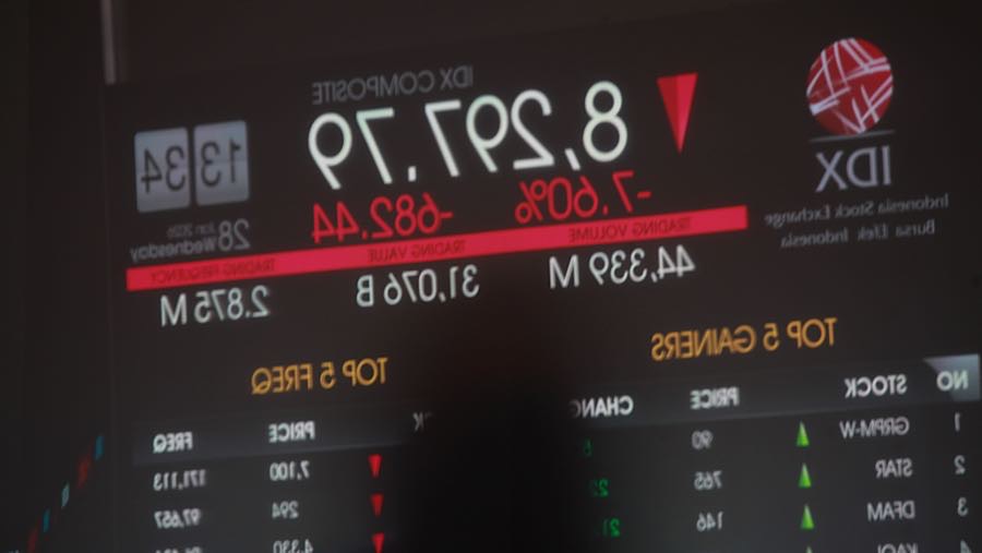 Indeks Harga Saham Gabungan (IHSG) akhirnya mengalami penghentian sementara atau trading halt. (Bloomberg Technoz/Andrean Kristianto)