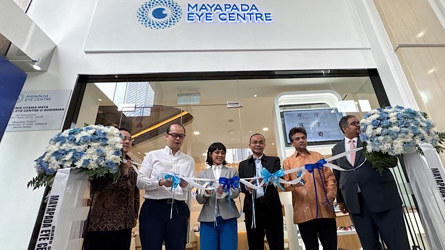 Peresmia Mayapada Eye Centre Sudirman di Mayapada Tower 2, Jakarta, Rabu (28/1/2026). (Bloomberg Technoz/Andrean Kristianto)