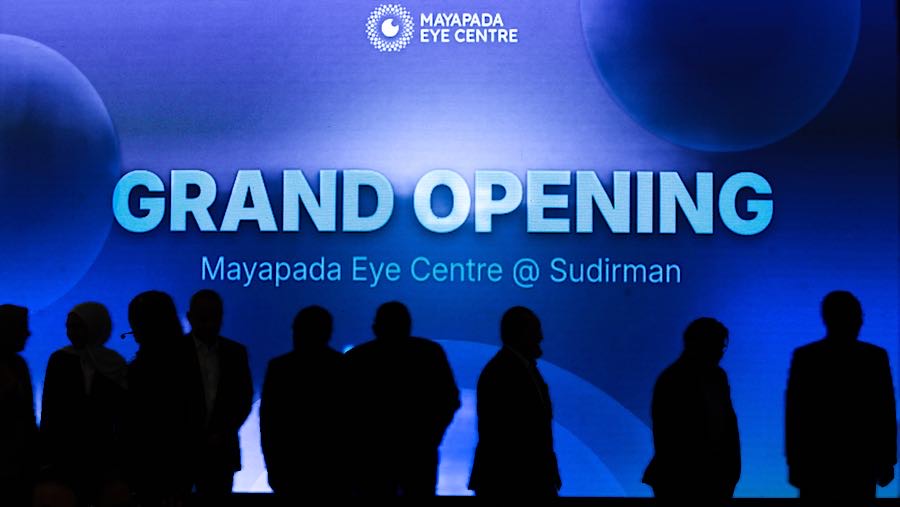 Peresmia Mayapada Eye Centre Sudirman di Mayapada Tower 2, Jakarta, Rabu (28/1/2026). (Bloomberg Technoz/Andrean Kristianto)
