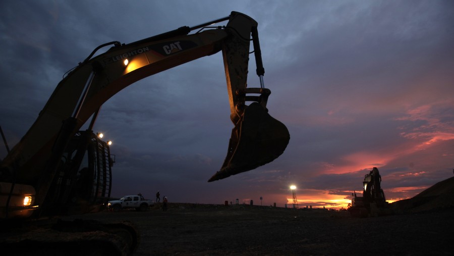 Operasional di tambang emas Martabe./Bloomberg-Dadang Tri