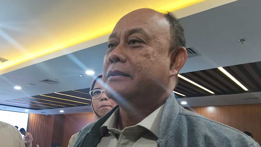 Kepala BGN, Dadan Hindayana, di Kemenko Pangan, Jakarta, Kamis (29/1). (Bloomberg Technoz/Dinda Decembria)