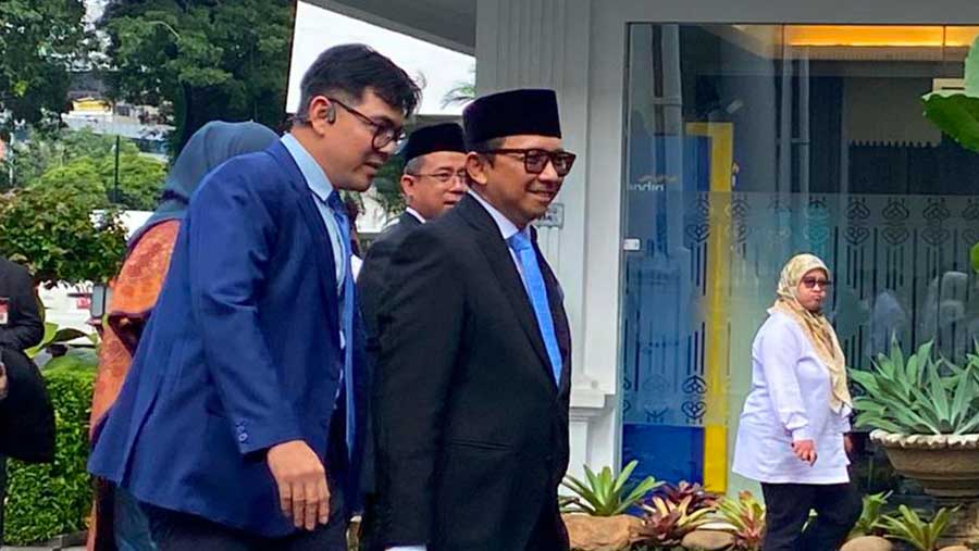 Juda Agung tiba di Istana Kepresidenan, Kamis (5/2/2026) (Bloomberg Technoz)