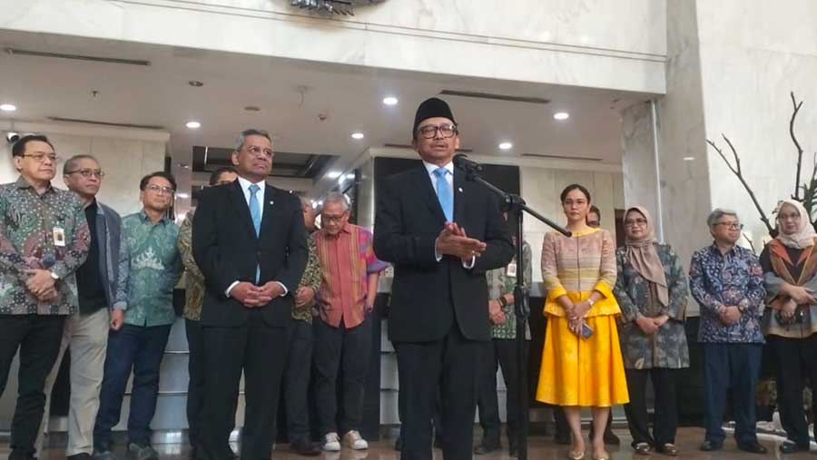 Juda agung jadi Wamenkeu, (5/2/2026). (Bloomberg Technoz/Sultan Ibnu)