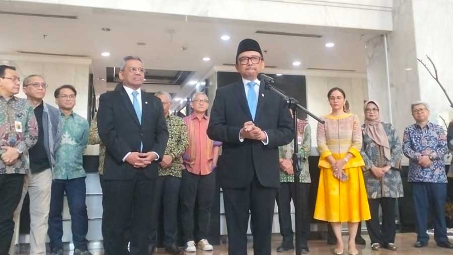 Juda agung jadi Wamenkeu, (5/2/2026). (Bloomberg Technoz/Sultan Ibnu)
