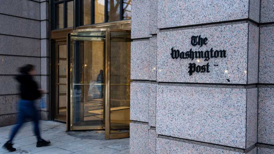 Kantor pusat The Washington Post di Washington. (Kent Nishimura/Bloomberg)