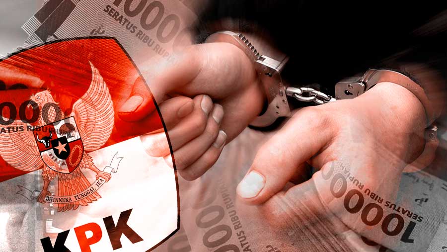 Ilustrasi KPK tangkap pelaku korupsi pajak (Diolah)