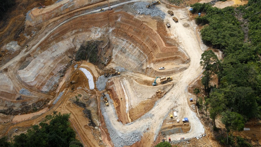 Tambang emas Martabe./Bloomberg-Dadang Tri