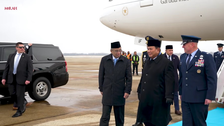 Prabowo Tiba di AS. (Dok: BPMI)