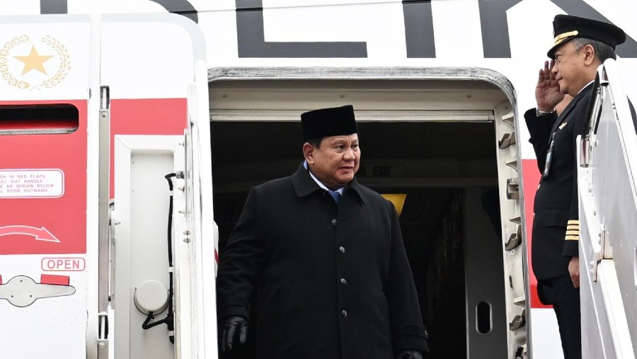 Prabowo Tiba di AS. (Dok: BPMI)