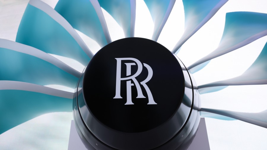 Produk UltraFan Rolls-Royce Holdings Plc di pameran Farnborough, Inggris. Dok: Hollie Adams/Bloomberg