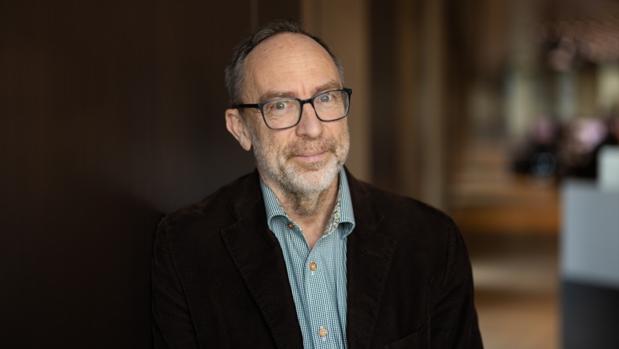 Pendiri Wikipedia Jimmy Wales. Chris Ratcliffe/Bloomberg
