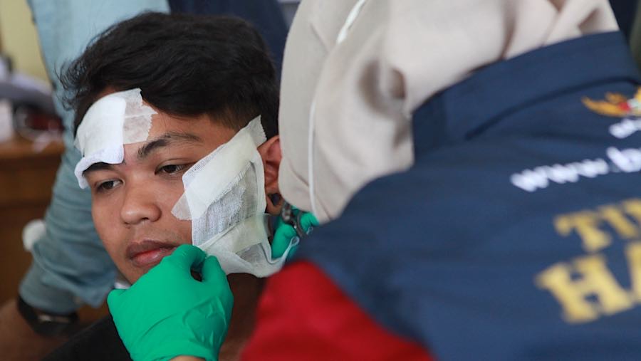 Penyelenggara mensyaratkan peserta tidak sedang dalam kondisi medis yang menghambat proses penghapusan tato. (Bloomberg Technoz/Andrean Kristianto)