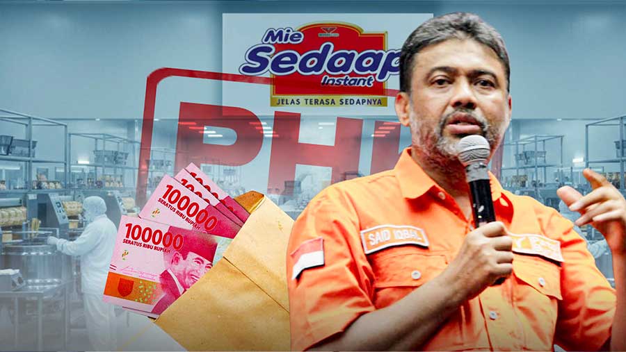 Imbas PHK Karyawan Mie Sedaap, Buruh Minta THR H-21 Lebaran. (Diolah dari Berbagai Sumber)