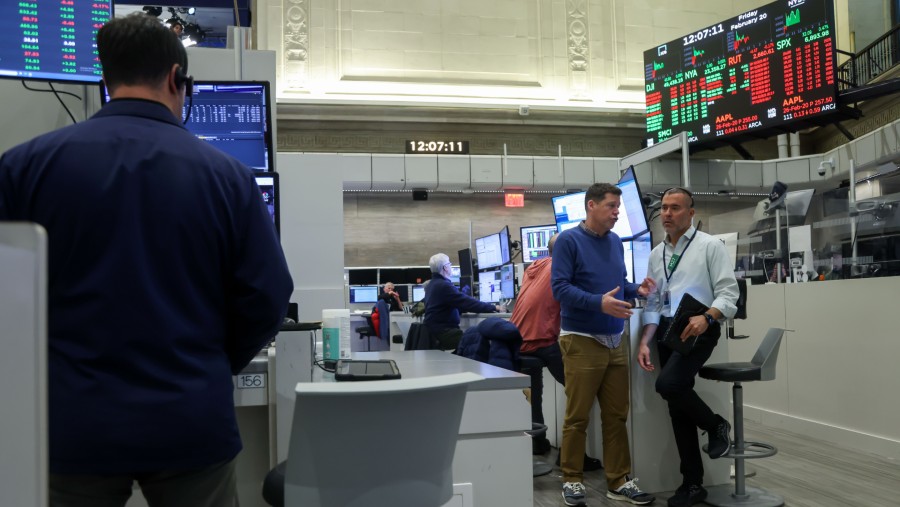 Suasana pasar saham AS. Dok: Bloomberg