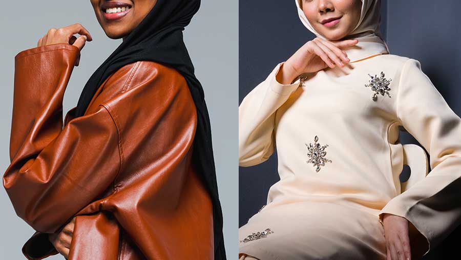 Tren baju lebaran warna mahogany dan butter yellow (Envato)