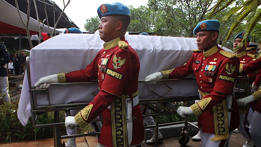 Try Sutrisno meninggal dunia di Rumah Sakit Pusat Angkatan Darat (RSPAD) Gatot Soebroto, Senin (02/03/2026) pukul 07.00. (Bloomberg Technoz/Andrean K)