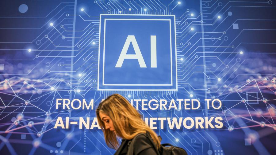 Ilustrasi kecerdasan buatan atau artificial intelligence (AI). dok: Bloomberg