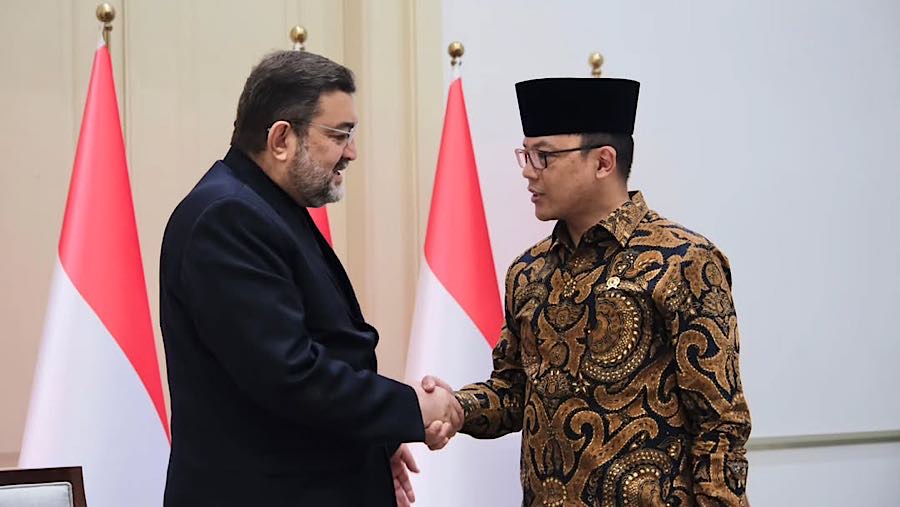 Menteri Luar Negeri Indonesia Sugiono bertemu Duta Besar Iran untuk Indonesia di Jakarta. (dok. Sekretariat Kabinet)
