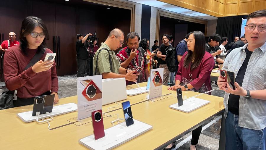 Huawei Mate X7 Resmi rilis di Indonesia. (Sumber: Merinda/Bloomberg Technoz)