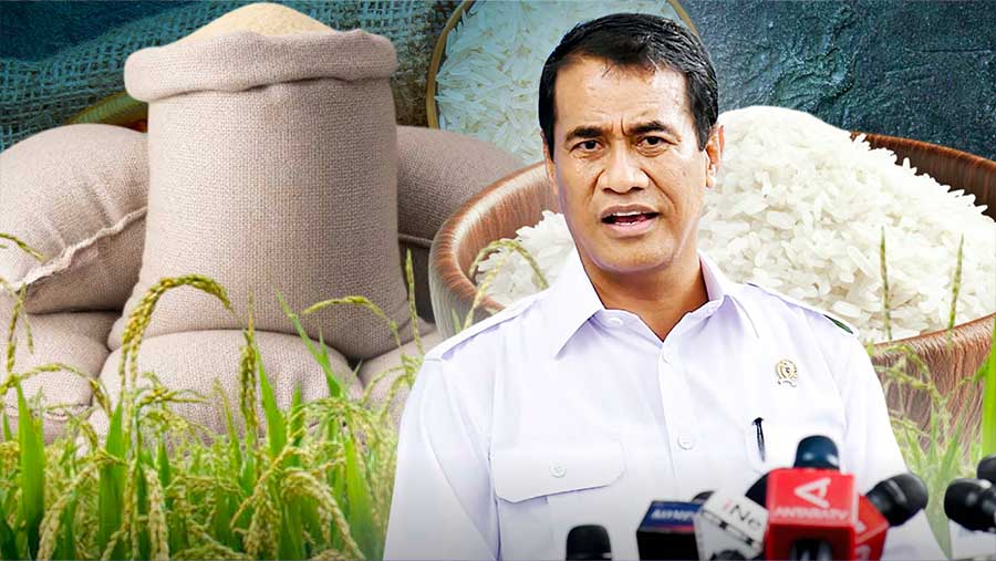 Mentan Produksi Beras 5,7 Tonbulan, Stok Diklaim Aman 324 Hari (Diolah)