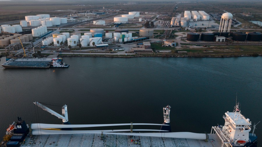 Pelabuhan Brownsville di Brownsville, Texas. (Fotografer: Cheney Orr/Bloomberg)