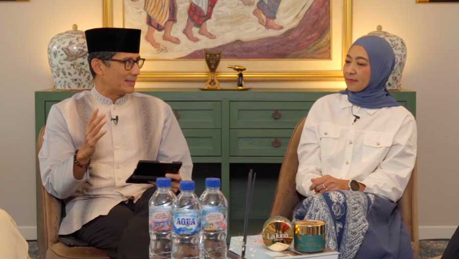 Sandiaga Uno dan Vera Galuh Sugijanto (Bloomberg Technoz)
