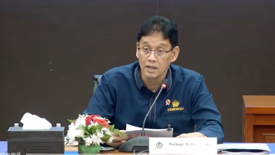 Menteri Keuangan Purbaya Yudhi Sadewa saat konfrensi pers APBN Kita. (Tangkapan Layar Youtube Kemenkeu RI)