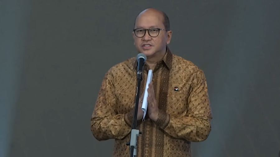 CEO Danantara Rosan Perkasa Roeslani saat HUT ke-1 Danantara Indonesia, Jakarta. (Tangkapan Layar Youtube Setpres)