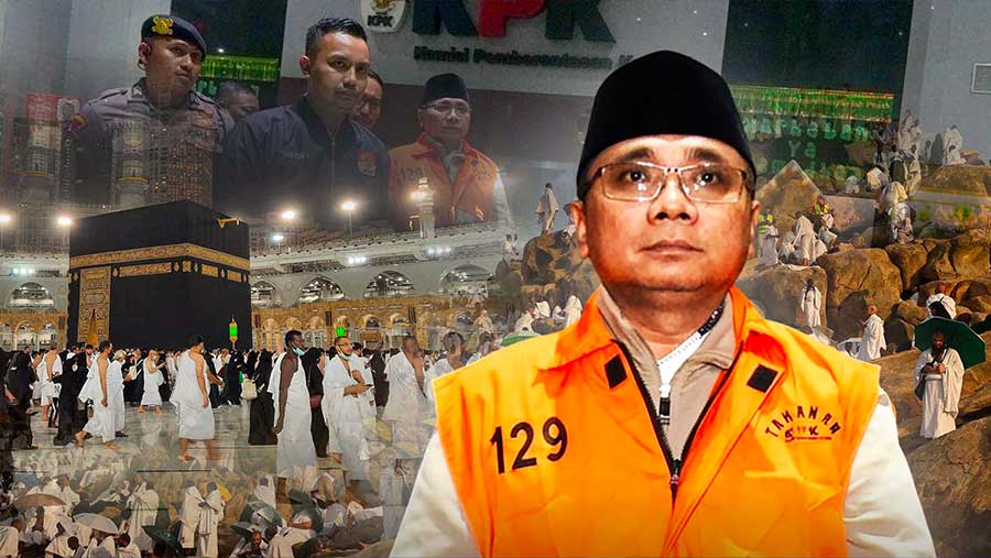 Ditahan KPK, Yaqut Bantah Korupsi Quota Haji (Diolah)