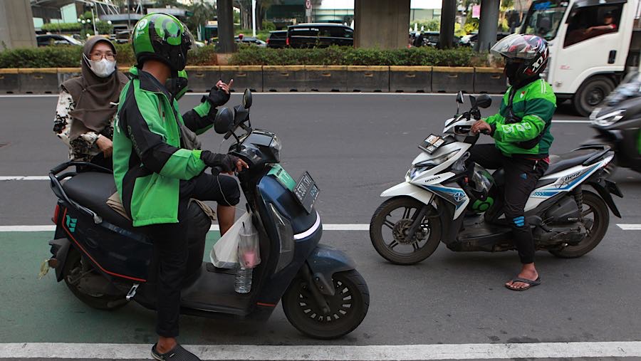 Hal ini terjadi karena dalam beberapa waktu terakhir permintaan layanan mobilitas mengalami peningkatan yang cukup tinggi. (Bloomberg Technoz/Andre)
