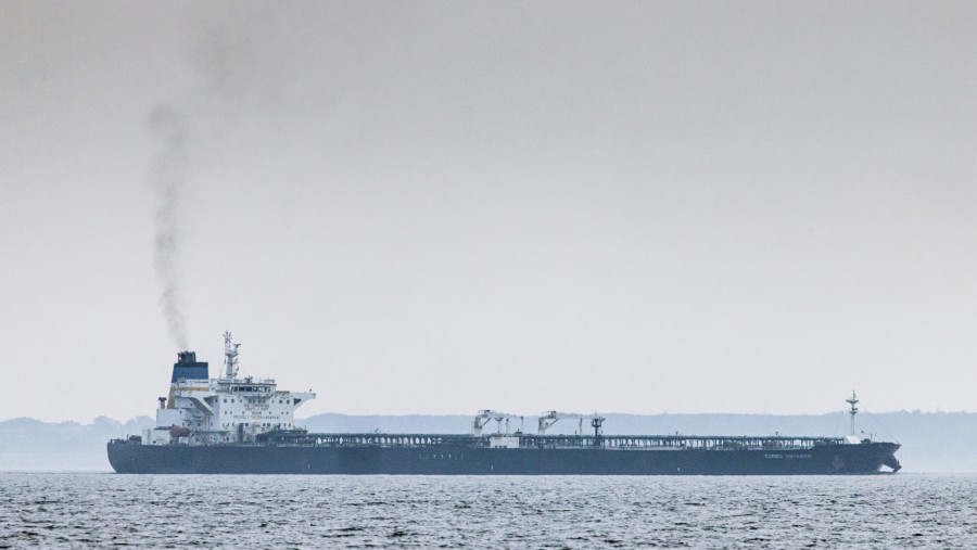 Rusia mengekspor 3,44 juta barel minyak mentah per hari dalam empat minggu hingga 15 Maret 2026. (Fotografer: Carsten Snejbjerg/Bloomberg)