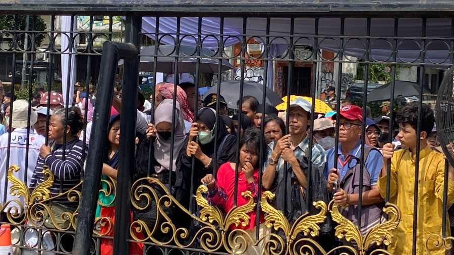 Suasana open house di Istana Negara. (Bloomberg Technoz/Dovana Hasiana)