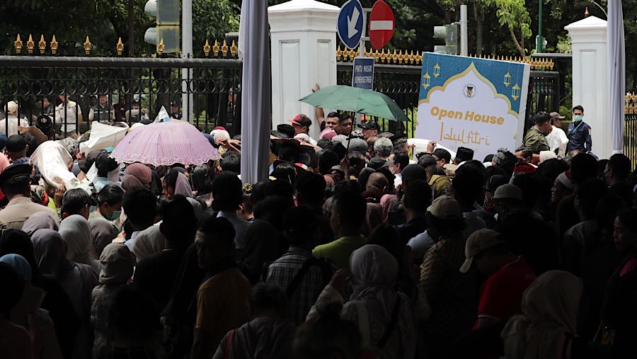 kegiatan tersebut direncanakan berlangsung pada siang hingga sore hari dengan kapasitas sekitar 5.000 orang.  (Bloomberg Technoz/Andrean K)