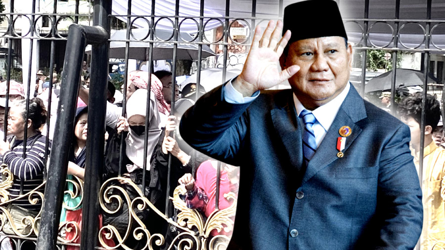 Open House di Istana, Ribuan Masyarakat Antre Ketemu Presiden Prabowo (Diolah)
